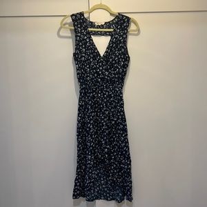 Vince Camuto Blue Floral Sun Dress Size XS
